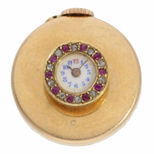 American decorative 18 carat gold buttonhole watch Circa 1900