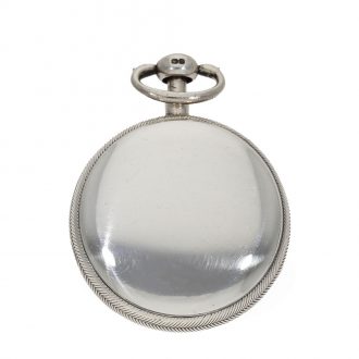 Fine English solid silver pocket watch with quarter hour repeater Circa 1781