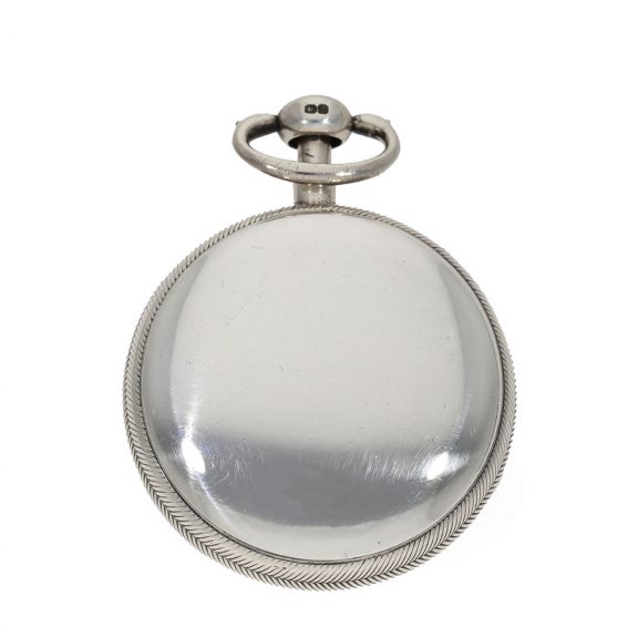 Fine English solid silver pocket watch with quarter hour repeater Circa 1781 Fine English solid silver pocket watch with quarter hour repeater Circa 1781