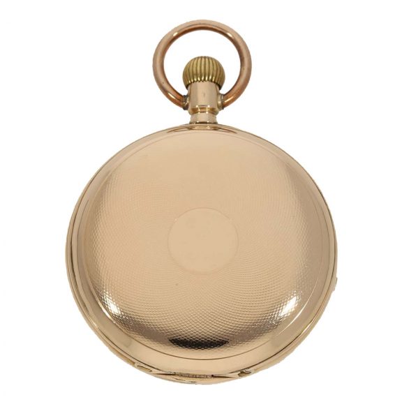 Swiss 14K gold hunting cased anker chronometer Circa 1890 Swiss 14K gold hunting cased anker chronometer Circa 1890