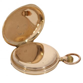 Swiss 14K gold hunting cased anker chronometer Circa 1890