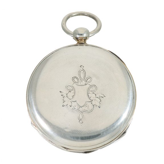 Swiss silver duplex watch for the Chinese market Circa 1850 Swiss silver duplex watch for the Chinese market Circa 1850