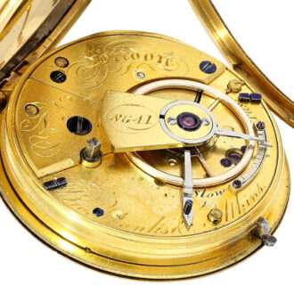 A very fine English 18 carat gold lever pocket watch Circa 1838