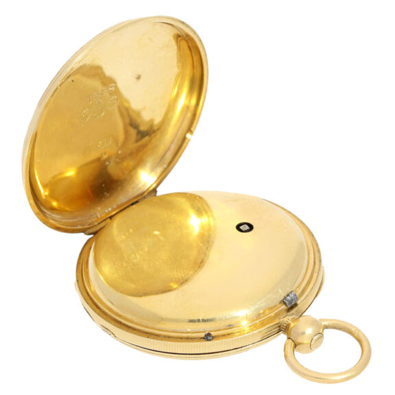 A very fine English 18 carat gold lever pocket watch Circa 1838 A very fine English 18 carat gold lever pocket watch Circa 1838