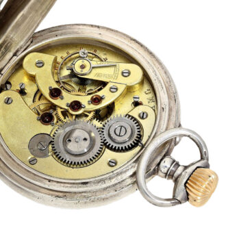 Swiss silver deck watch with central second Circa 1880 Swiss silver deck watch with central second Circa 1880