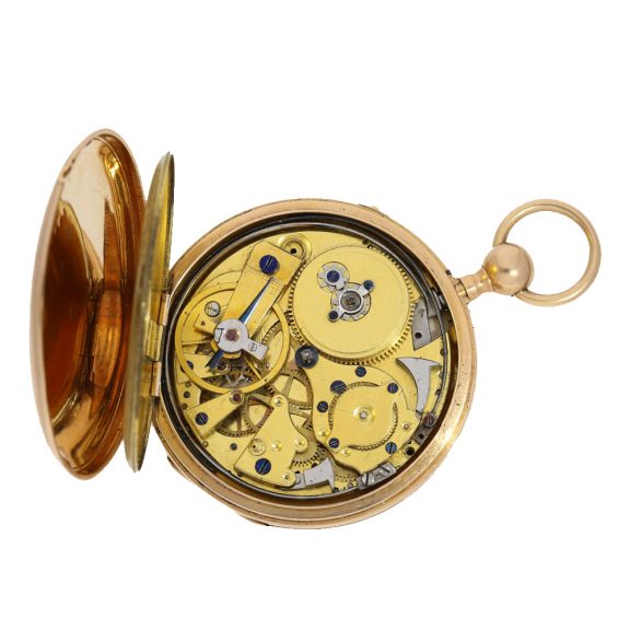 French pink gold Lépine quarter hour repeater Circa 1820 French pink gold Lépine quarter hour repeater Circa 1820