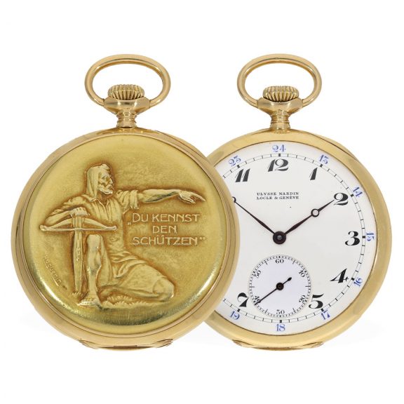 Swiss 18 Carat gold watch for Federal Shooting Festival Circa 1924