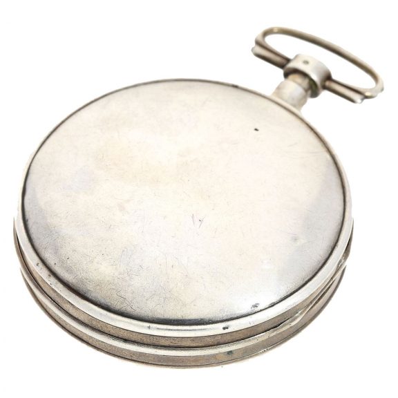 Swiss silver verge watch with hidden erotic scene Circa 1790 Swiss silver verge watch with hidden erotic scene Circa 1790