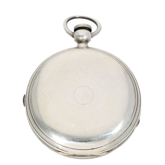 Swiss silver watch with diablotine and seconde morte Circa 1865 Swiss silver watch with diablotine and seconde morte Circa 1865