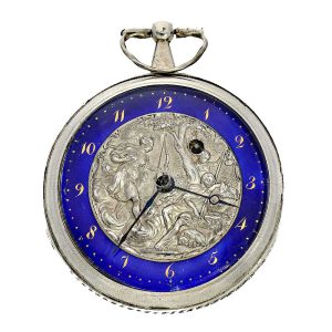Pprobably French extravagant and big verge watch Circa 1800