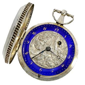 Pprobably French extravagant and big verge watch Circa 1800