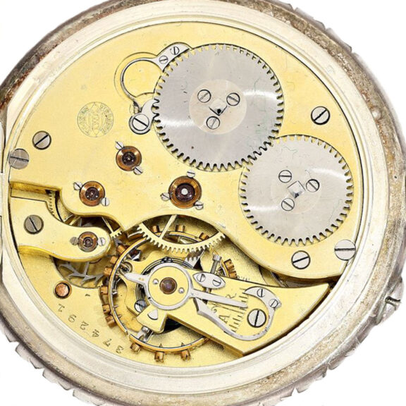 Swiss silver Art Nouveau marksman watch Circa 1907 Swiss silver Art Nouveau marksman watch Circa 1907
