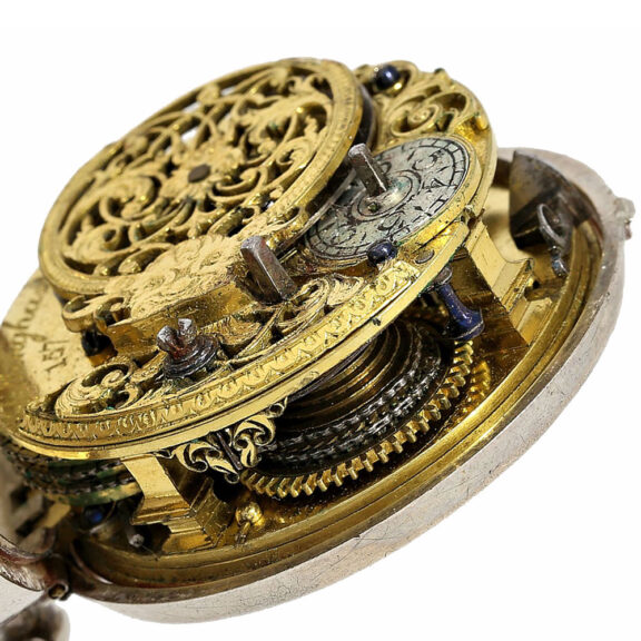 English silver pair cased verge pocket watch Circa 1742 English silver pair cased verge pocket watch Circa 1742