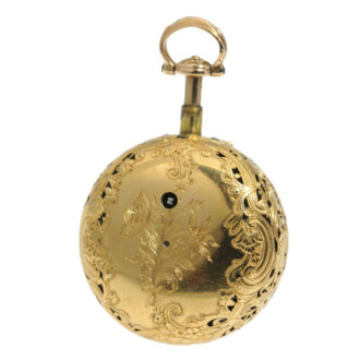 English gold half quarter repeating watch Circa 1775