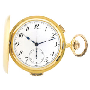 Swiss 18K gold minute repeating chronograph Circa 1900