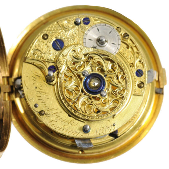 English gold half quarter repeating watch Circa 1775 English gold half quarter repeating watch Circa 1775