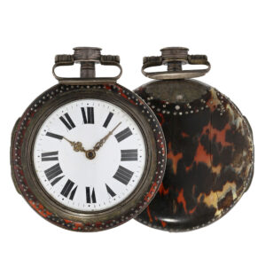 Impressive Austrian verge watch with a tortoiseshell case Circa 1800