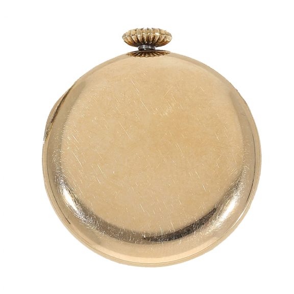 Rare Swiss 14 carat gold lever buttonhole watch Circa 1900 Rare Swiss 14 carat gold lever buttonhole watch Circa 1900