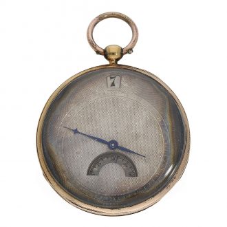 18 Carat gold Swiss watch jumping hour and retrograde seconds Circa 1820
