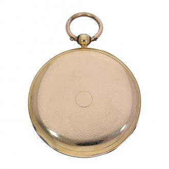 18 Carat gold Swiss watch jumping hour and retrograde seconds Circa 1820