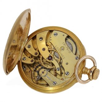 Swiss 18 Carat gold rare rifle watch in women's size Circa 1907