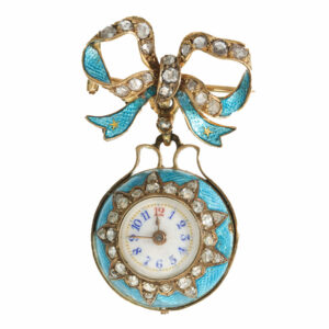 Swiss gold and enamel form watch ‘Boule de Geneve’ Circa 1900