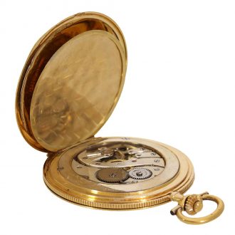 Swiss 18 carat gold and enamel fine quality full hunter Circa 1920