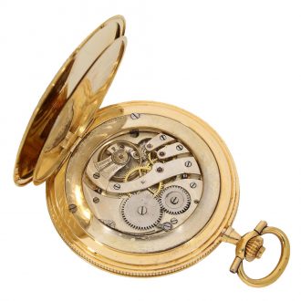 Swiss 18 carat gold and enamel fine quality full hunter Circa 1920