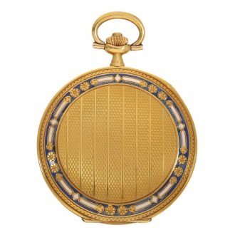 Swiss 18 carat gold and enamel fine quality full hunter Circa 1920