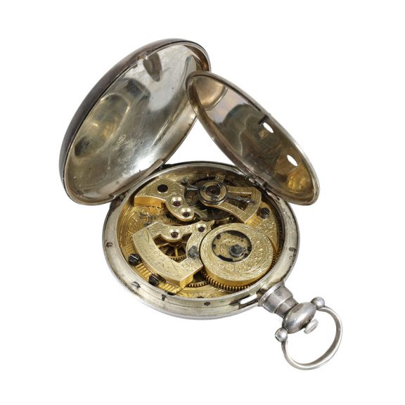 Swiss silver lever watch for the Chinese market Circa 1860 Swiss silver lever watch for the Chinese market Circa 1860