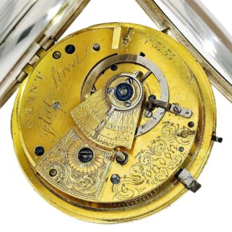 English pocket watch with stoppable center seconds Circa 1852