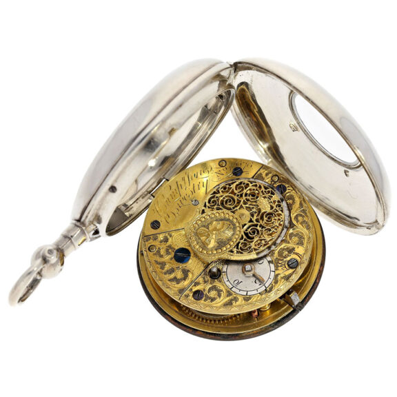 English verge watch with royal portrait on bridge Circa 1819 English verge watch with royal portrait on bridge Circa 1819