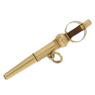 Swiss 18K gold key wind cylinder pocket watch Circa 1860