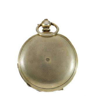 English gilt silver duplex captain's pocket watch Circa 1850 English gilt silver duplex captain's pocket watch Circa 1850