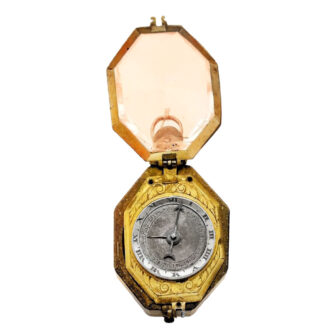 German octagonal one-handed pendant watch with date Circa 1620