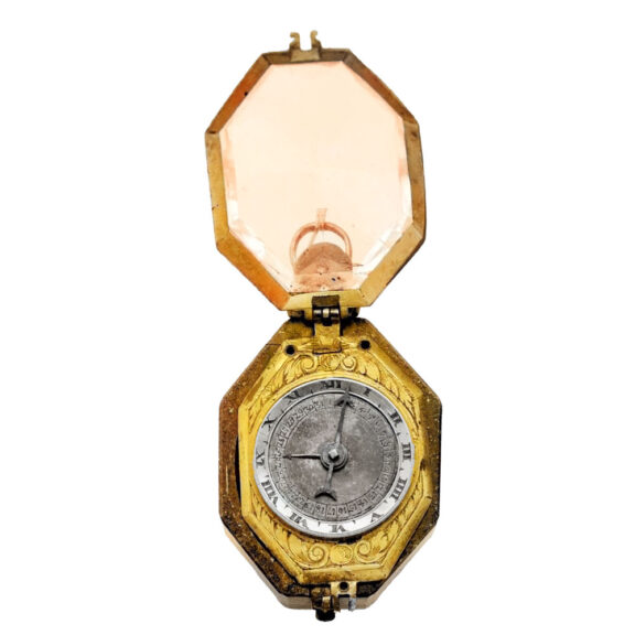 German octagonal one-handed pendant watch with date Circa 1620