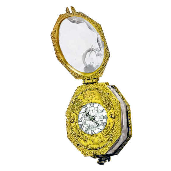 German octagonal one-handed pendant watch Circa 1680