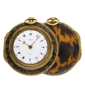 English attractive large verge watch with three cases for the Ottoman market Circa 1820