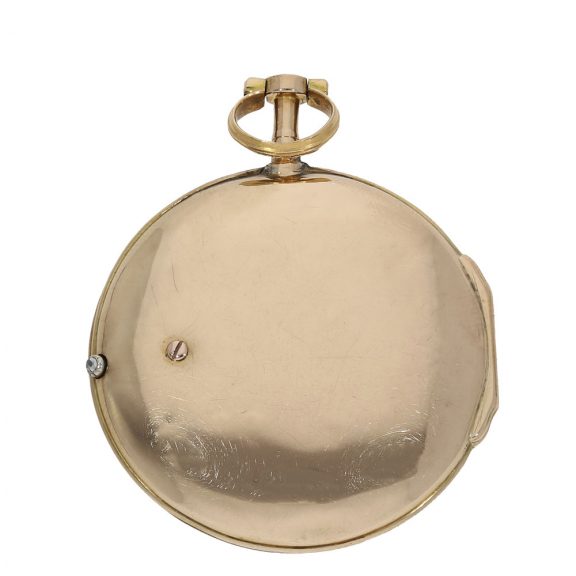 French 18 carat gold very fine early Lépine watch with stone setting Circa 1769 French 18 carat gold very fine early Lépine watch with stone setting Circa 1769