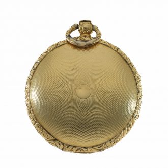 18 Carat gold verge watch with four colour gold dial Circa 1830