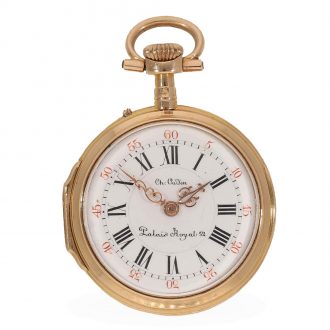 Small French 18 carat gold Louis XV precision watch Circa 1870