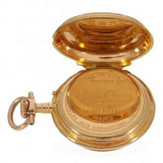 Small French 18 carat gold Louis XV precision watch Circa 1870