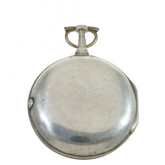 English silver deck watch with center seconds Circa 1820
