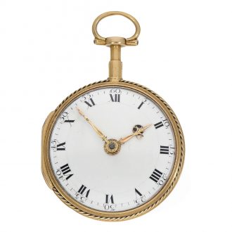 French 18 carat gold lépine watch with virgule escapement Circa 1780