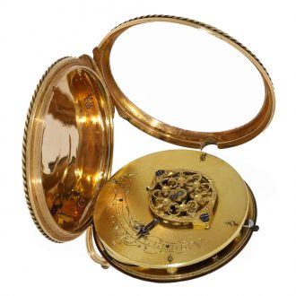 French 18 carat gold lépine watch with virgule escapement Circa 1780