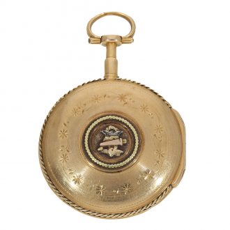 French 18 carat gold lépine watch with virgule escapement Circa 1780