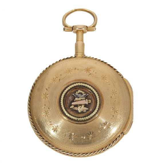 French 18 carat gold lépine watch with virgule escapement Circa 1780 French 18 carat gold lépine watch with virgule escapement Circa 1780
