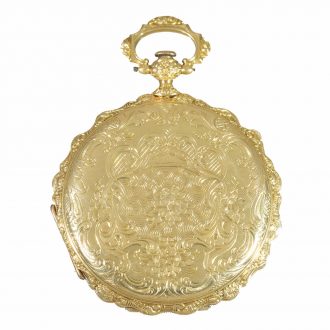 Swiss early 18 carat gold full hunter cased watch Circa 1830