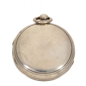 Swiss silver technically unusual version verge watch Circa 1800