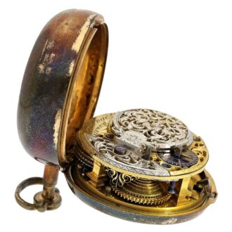 Interesting English pair cased verge pocket watch Circa 1740 Interesting English pair cased verge pocket watch Circa 1740